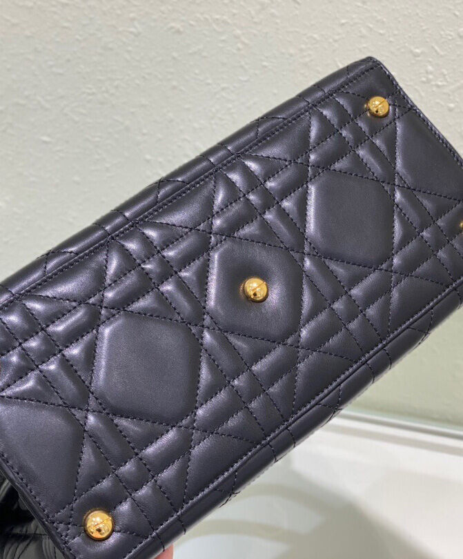 Christian Dior Large St Honore Tote Black